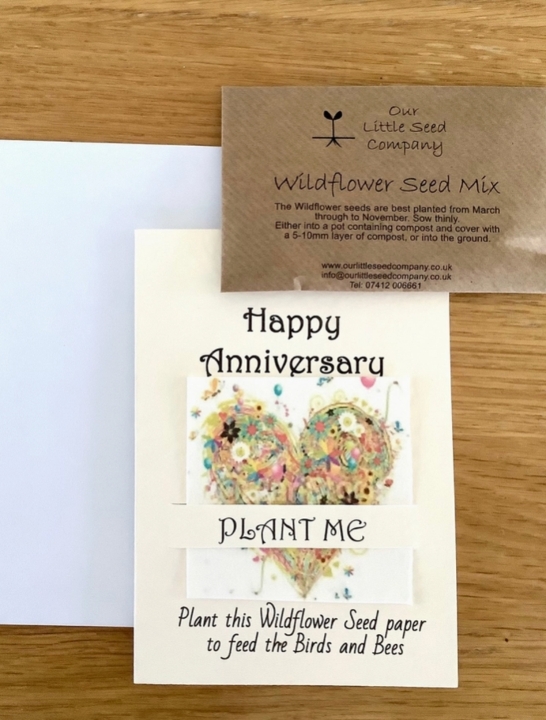 Seeded Anniversary Card