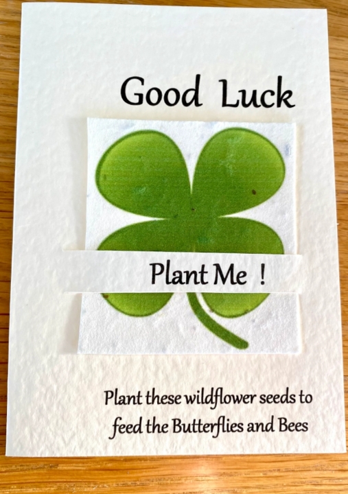 Seeded Good Luck Cards