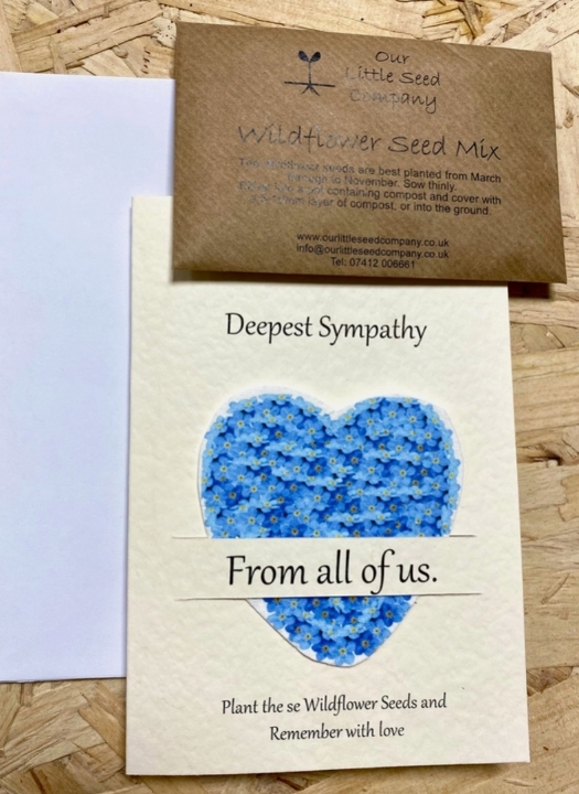 Seeded Sympathy Cards