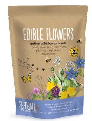 Seedball grab bags   Edible flowers