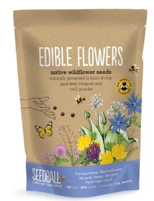 Seedball grab bags   Edible flowers