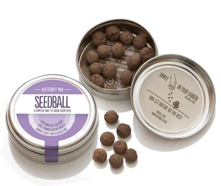 Seedball tin Butterfly mix